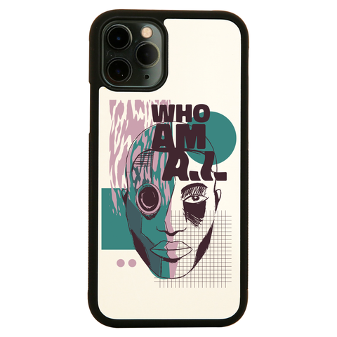 Who am I quote abstract iPhone case cover 11 11Pro Max XS XR X - Graphic Gear