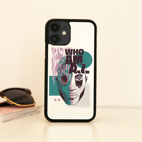 Who am I quote abstract iPhone case cover 11 11Pro Max XS XR X - Graphic Gear