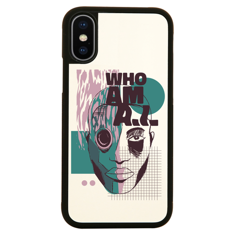 Who am I quote abstract iPhone case cover 11 11Pro Max XS XR X - Graphic Gear
