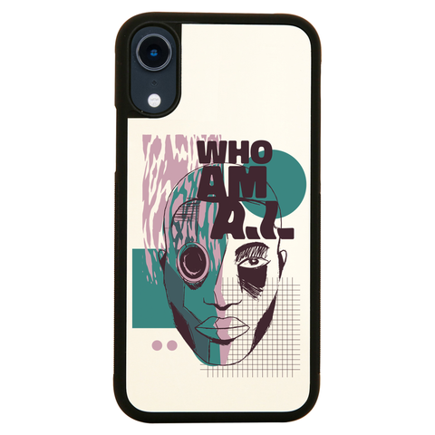 Who am I quote abstract iPhone case cover 11 11Pro Max XS XR X - Graphic Gear
