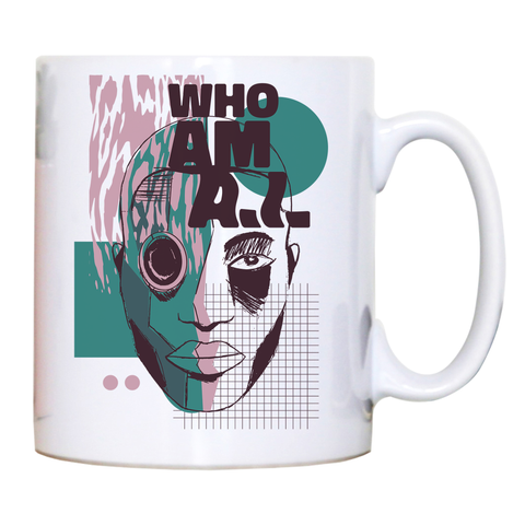 Who am I quote abstract mug coffee tea cup - Graphic Gear