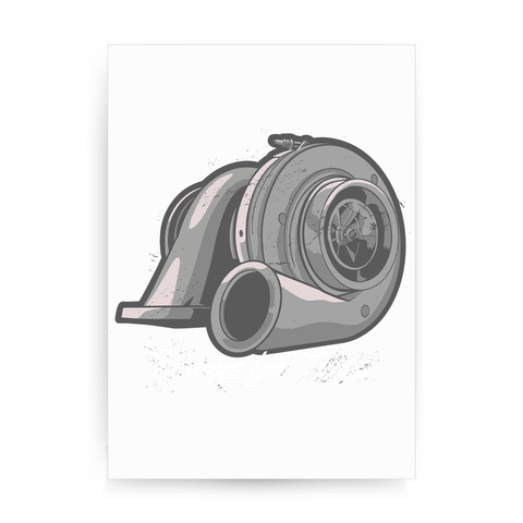 Turbo compressor print poster wall art decor - Graphic Gear