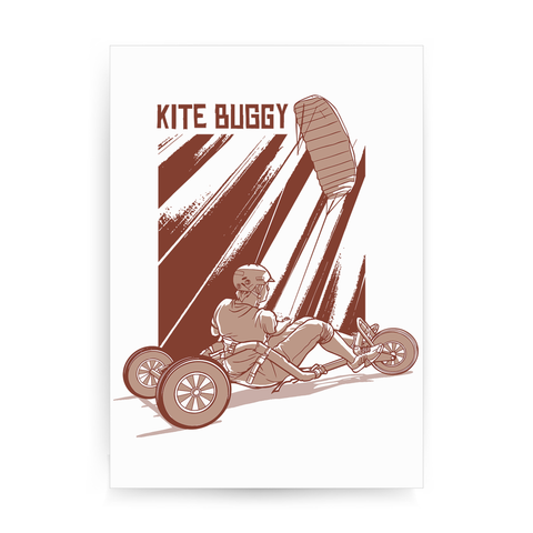 Kite buggy print poster wall art decor - Graphic Gear