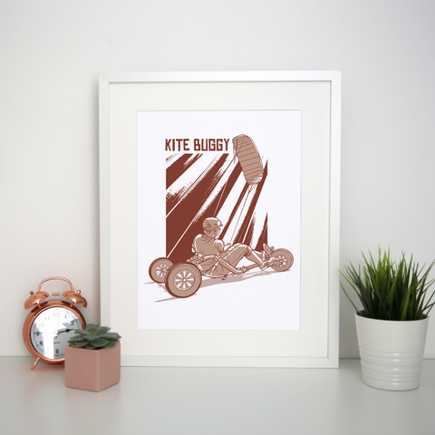 Kite buggy print poster wall art decor - Graphic Gear
