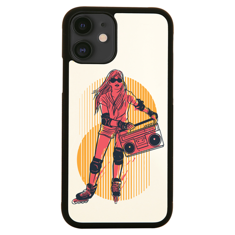 Rollerskates girl hobby iPhone case cover 11 11Pro Max XS XR X - Graphic Gear