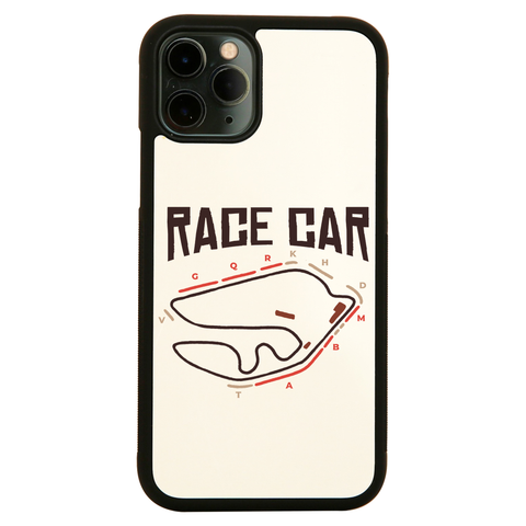 Race car circuit iPhone case cover 11 11Pro Max XS XR X - Graphic Gear