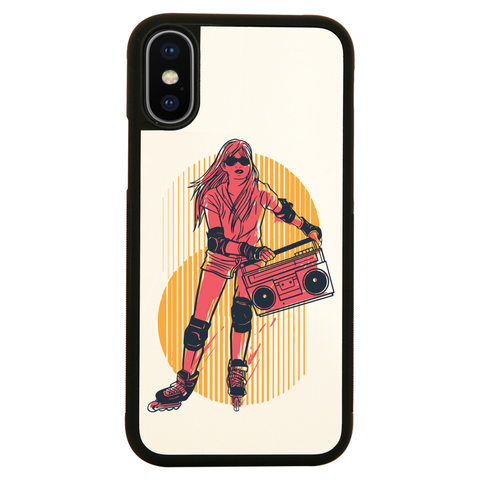 Rollerskates girl hobby iPhone case cover 11 11Pro Max XS XR X - Graphic Gear