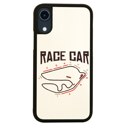 Race car circuit iPhone case cover 11 11Pro Max XS XR X - Graphic Gear