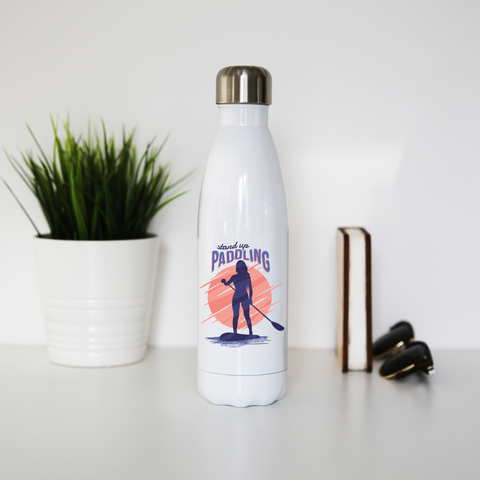 Stand up paddling water bottle stainless steel reusable - Graphic Gear