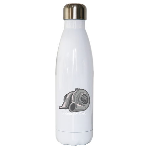 Turbo compressor water bottle stainless steel reusable - Graphic Gear