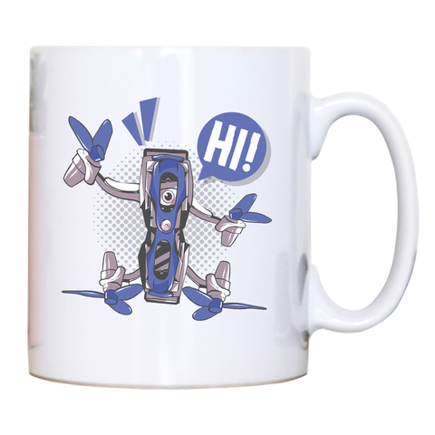Quadcopter drone mug coffee tea cup - Graphic Gear
