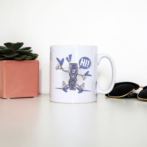 Quadcopter drone mug coffee tea cup - Graphic Gear