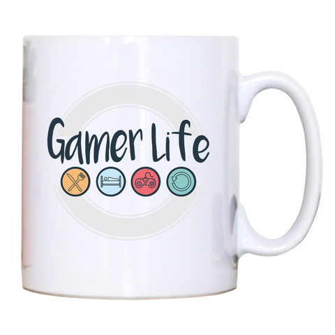 Gamer life mug coffee tea cup - Graphic Gear