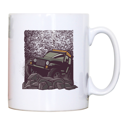 Rocky road jeep mug coffee tea cup - Graphic Gear