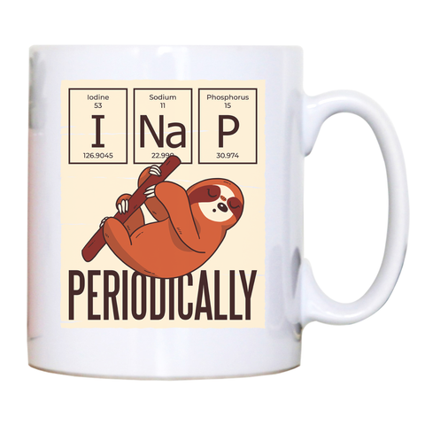 Nap periodically sloth mug coffee tea cup - Graphic Gear