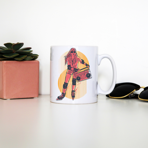 Rollerskates girl hobby mug coffee tea cup - Graphic Gear