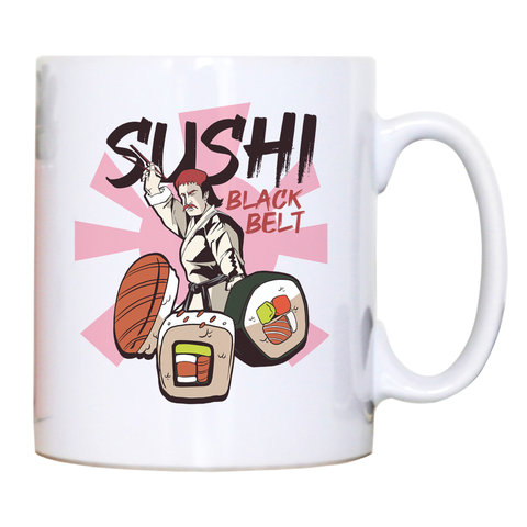 Sushi black belt funny mug coffee tea cup - Graphic Gear