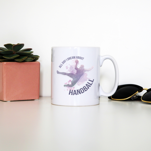 Handball quote playing mug coffee tea cup - Graphic Gear