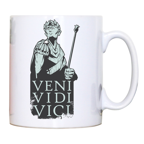 Veni vidi vici Julius Ceasar quote mug coffee tea cup - Graphic Gear