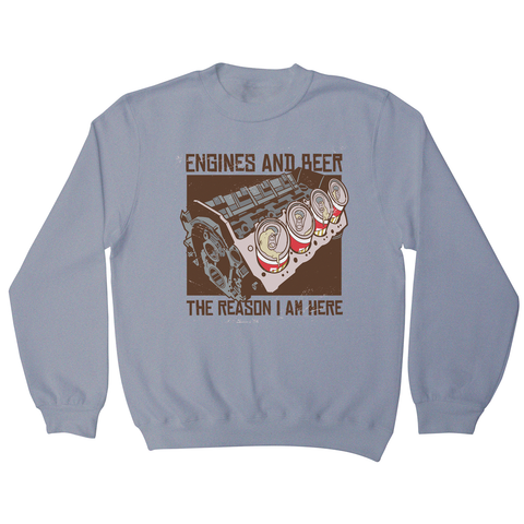 Engines and beer sweatshirt - Graphic Gear