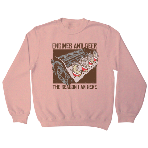 Engines and beer sweatshirt - Graphic Gear