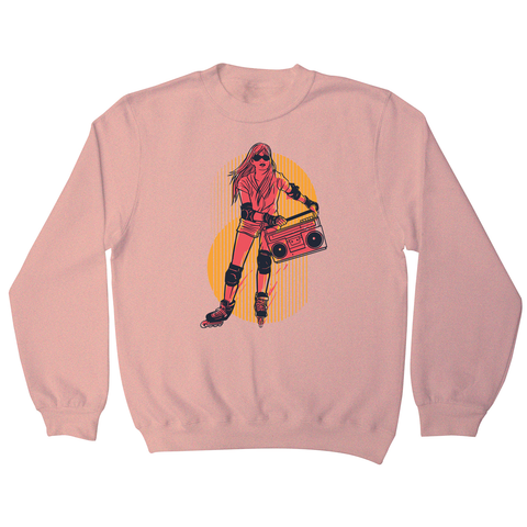Rollerskates girl hobby sweatshirt - Graphic Gear