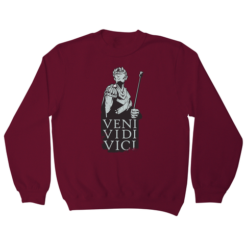 Veni vidi vici Julius Ceasar quote sweatshirt - Graphic Gear