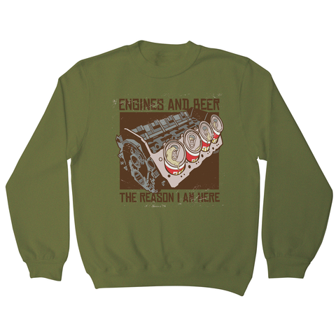 Engines and beer sweatshirt - Graphic Gear