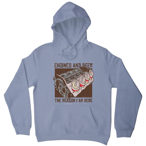 Engines and beer hoodie - Graphic Gear