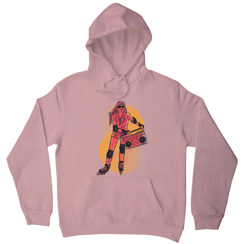 Rollerskates girl hobby hoodie - Graphic Gear