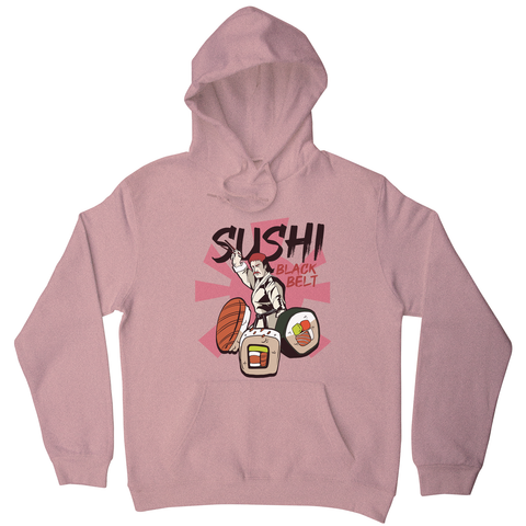 Sushi black belt funny hoodie - Graphic Gear