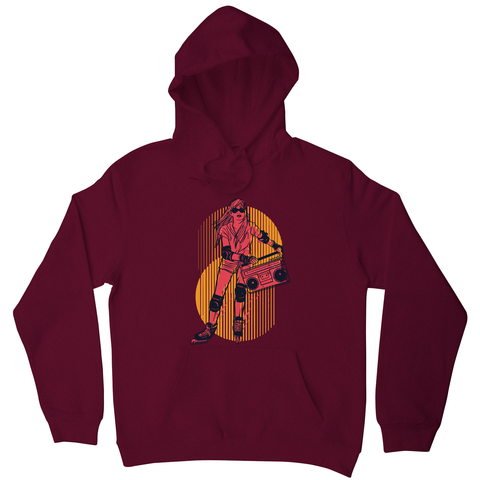 Rollerskates girl hobby hoodie - Graphic Gear