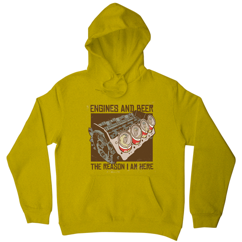 Engines and beer hoodie - Graphic Gear