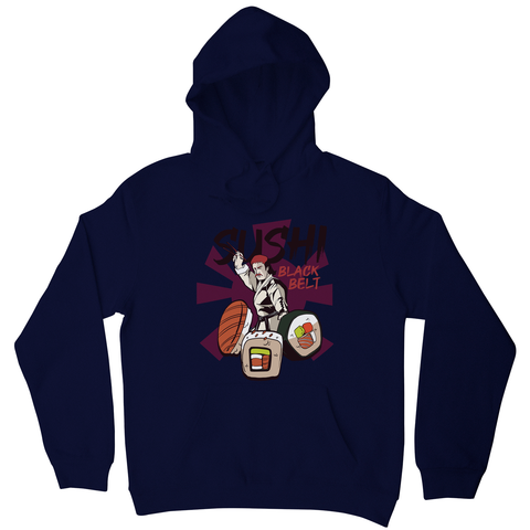 Sushi black belt funny hoodie - Graphic Gear