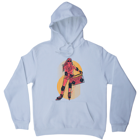 Rollerskates girl hobby hoodie - Graphic Gear