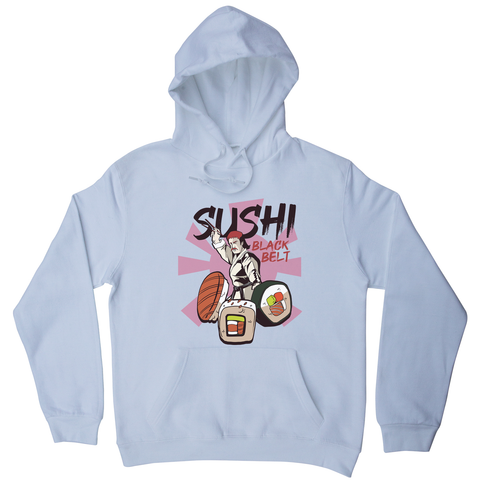 Sushi black belt funny hoodie - Graphic Gear