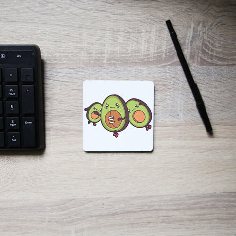 Funny avocado football coaster drink mat - Graphic Gear
