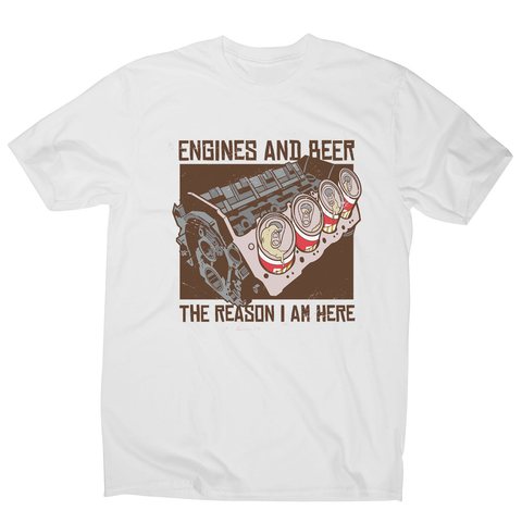 Engines and beer men's t-shirt - Graphic Gear