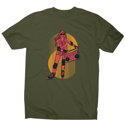 Rollerskates girl hobby men's t-shirt - Graphic Gear