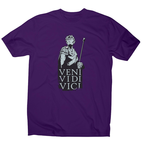 Veni vidi vici Julius Ceasar quote men's t-shirt - Graphic Gear