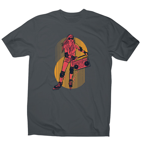 Rollerskates girl hobby men's t-shirt - Graphic Gear