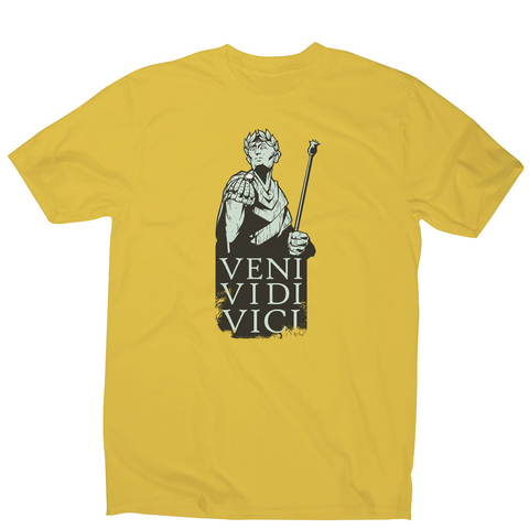 Veni vidi vici Julius Ceasar quote men's t-shirt - Graphic Gear