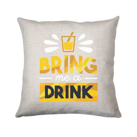 Drink quote alcohol cushion cover pillowcase linen home decor - Graphic Gear