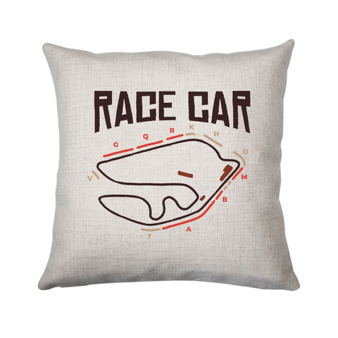 Race car circuit cushion cover pillowcase linen home decor - Graphic Gear