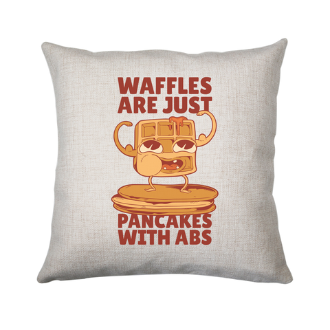 Waffles pancakes cushion cover pillowcase linen home decor - Graphic Gear