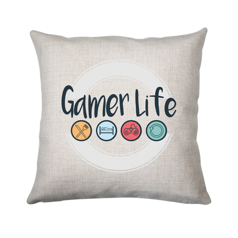 Gamer life cushion cover pillowcase linen home decor - Graphic Gear