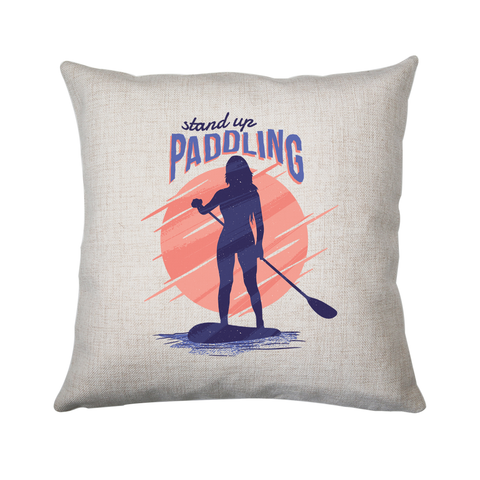Stand up paddling cushion cover pillowcase linen home decor - Graphic Gear