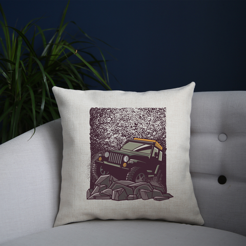 Rocky road jeep cushion cover pillowcase linen home decor - Graphic Gear