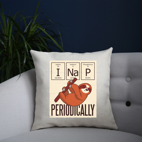 Nap periodically sloth cushion cover pillowcase linen home decor - Graphic Gear