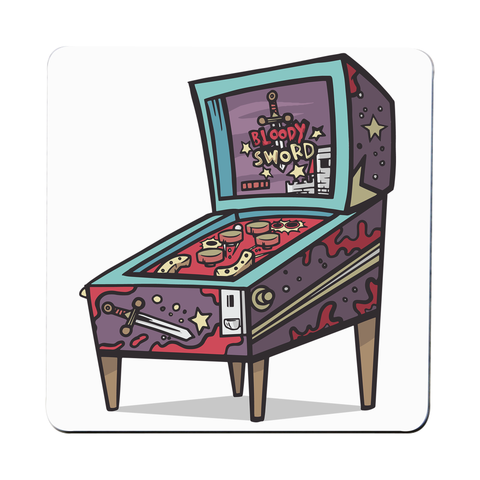 Pinball machine game coaster drink mat - Graphic Gear